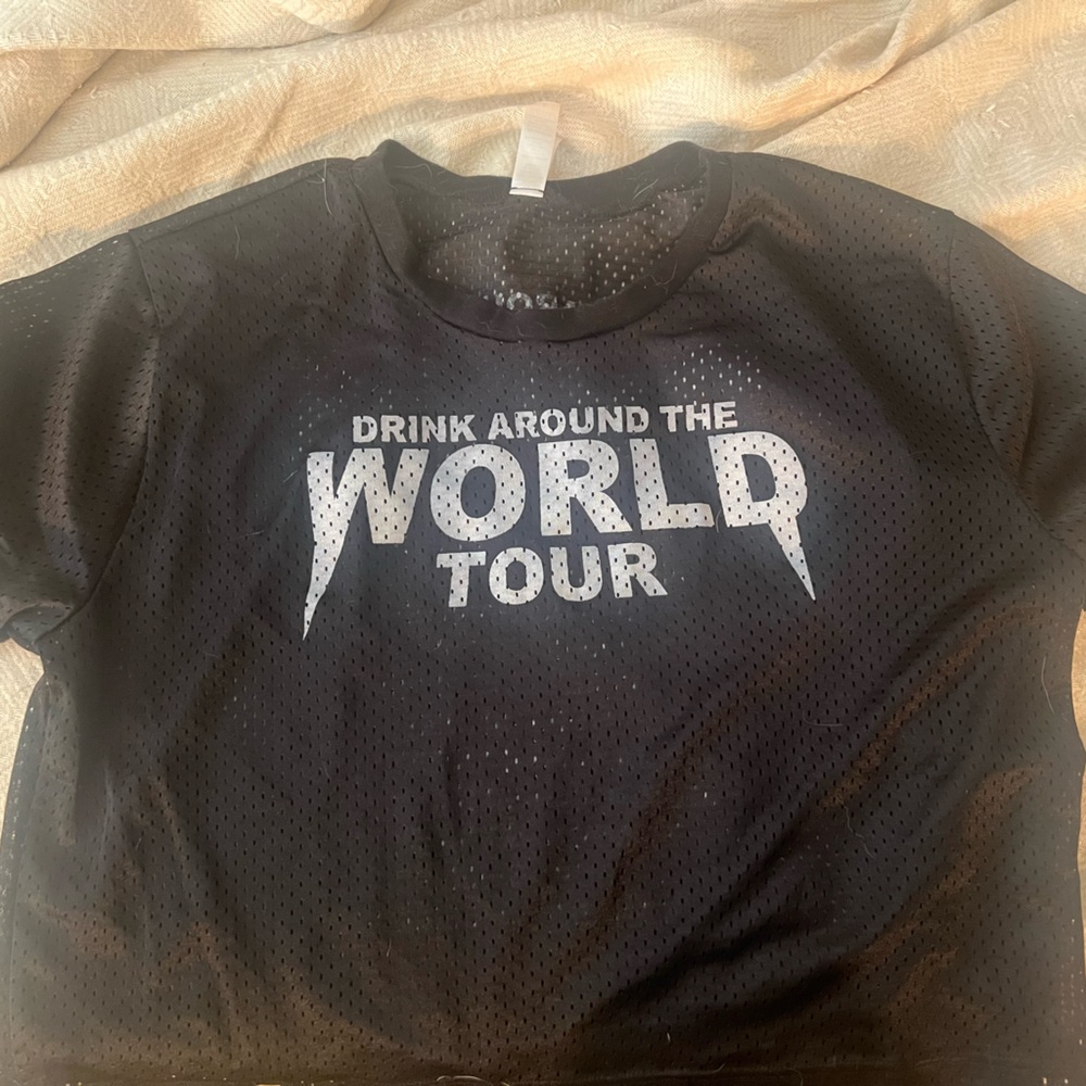 Lost Bros Black 'Drink Around the World Tour' T-Shirt